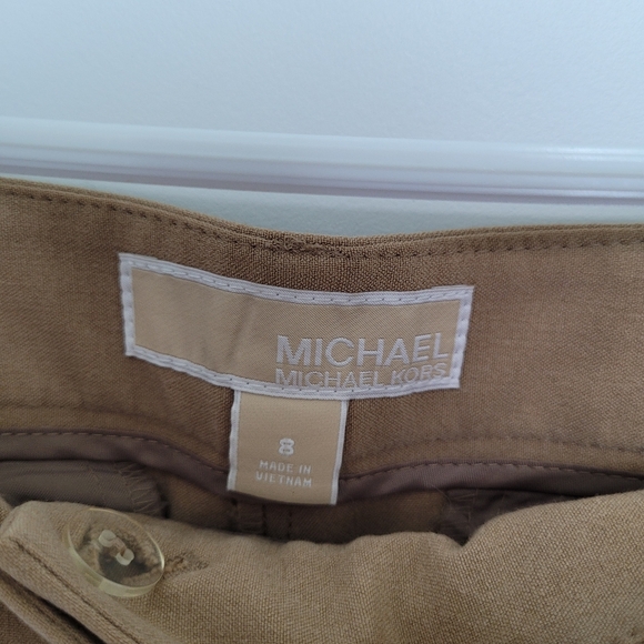 Michael Kors Light Brown Tan Straight Leg Pants Size 8 - Picture 4 of 12